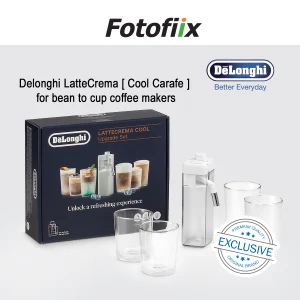 Delonghi [ LatteCrema Cool Upgarde Set ]  4 thermal double wall glasses included