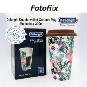 Delonghi Double-walled Ceramic Mug, Multicolored 300ml