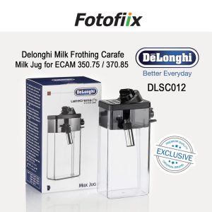 DeLonghi Milk Frothing Carafe / Milk Jug DLSC012 for Coffee Machine Model ECAM 350.75 / 370.85